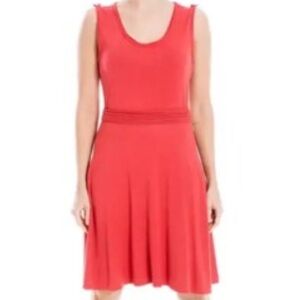 Max Studio Coral Sleeveless Midi Dress